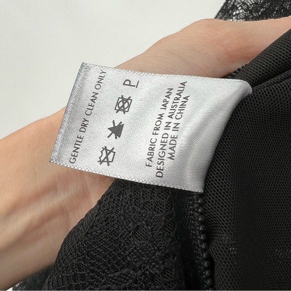 Misha Collection Lace Ruffle Trumpet Bell Sleeve‎ Blouse - Picture 11 of 16